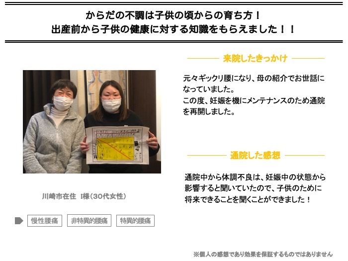 出産前から子供の健康に対する知識をもらえました！